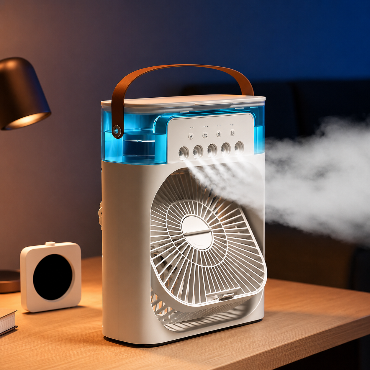 Mini Aire Acondicionado USB 3 en 1 con LED y Humidificador | IceVibes