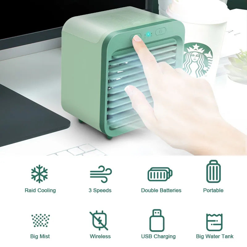 Ventilador Climatizador Portátil USB con Depósito de Agua | IceVibes