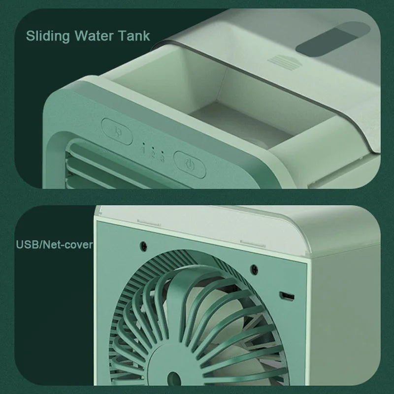 Ventilador Climatizador Portátil USB con Depósito de Agua | IceVibes