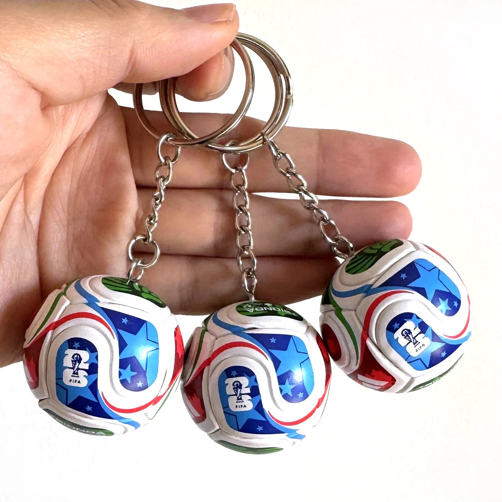 Mini 3D Soccer Ball Keychain