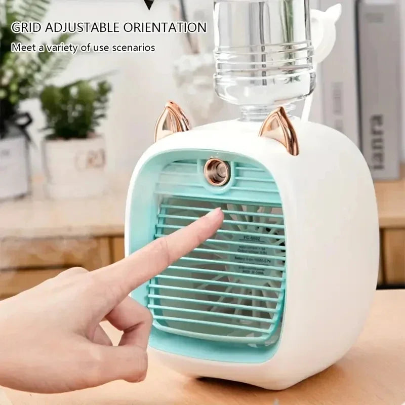 Mini Ventilador USB Humidificador de Escritorio con Spray | IceVibes