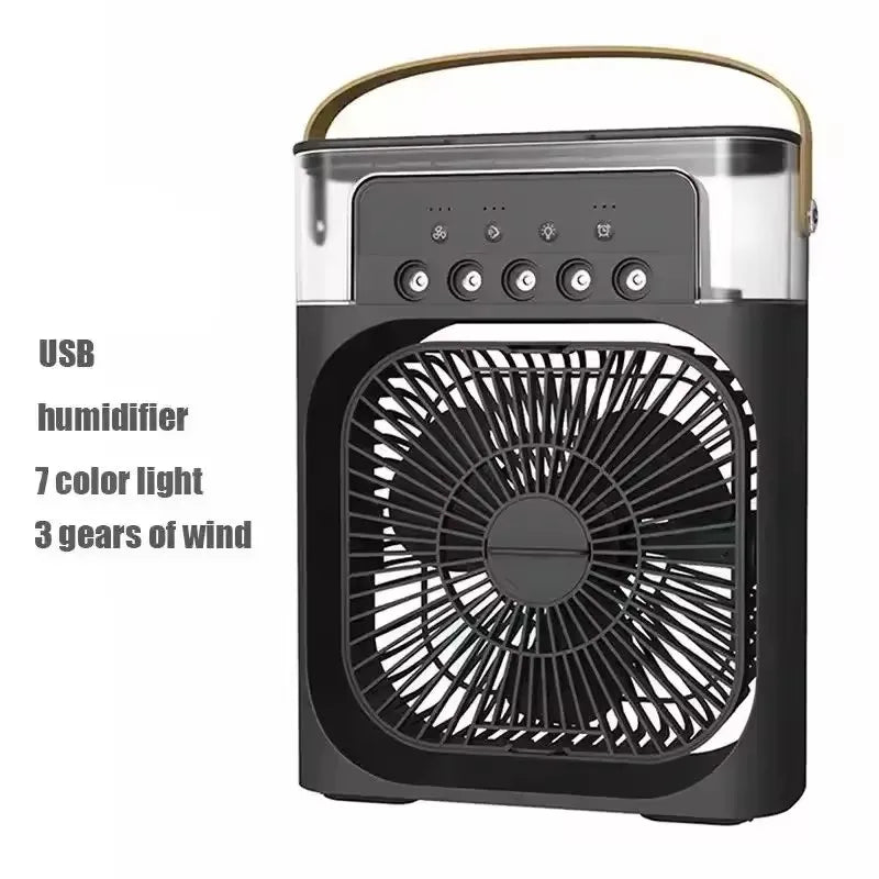 Mini Aire Acondicionado USB 3 en 1 con LED y Humidificador | IceVibes