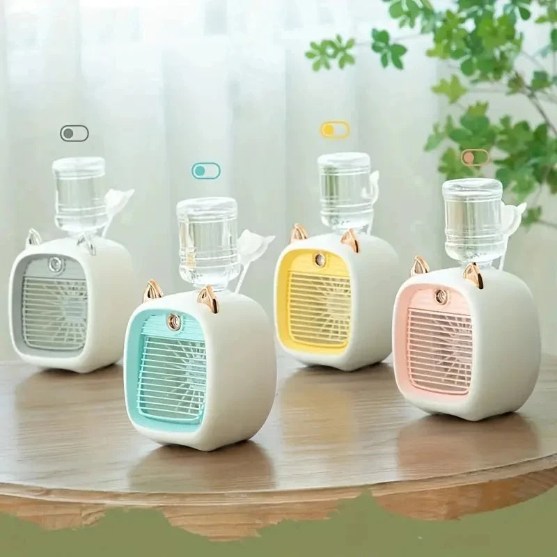 Mini Ventilador USB Humidificador de Escritorio con Spray | IceVibes