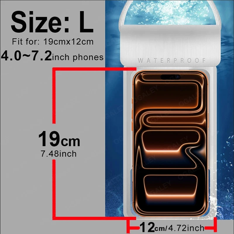 Funda Impermeable IPX8 Universal para Móvil Playa y Piscina | IceVibes