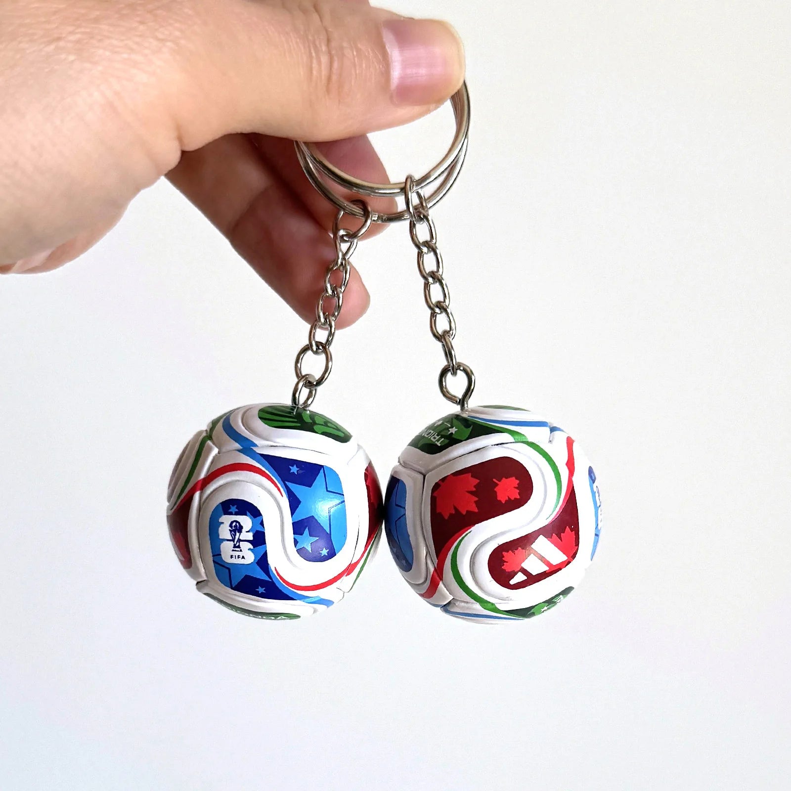 Mini 3D Soccer Ball Keychain