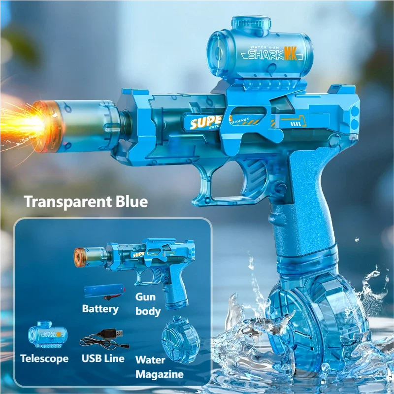 Pistola de Agua Eléctrica Automática con Luces LED | IceVibes