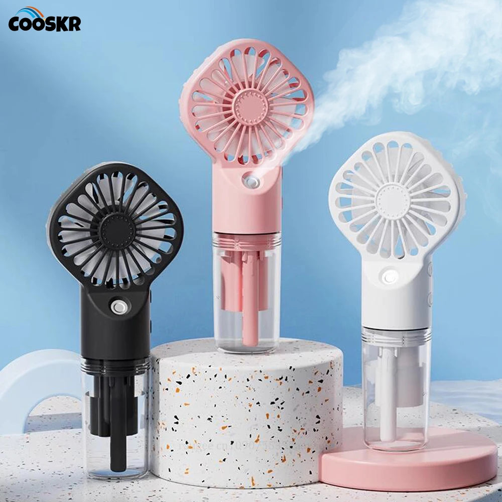 Ventilador de Mano Portátil con Spray de Agua Recargable | IceVibes