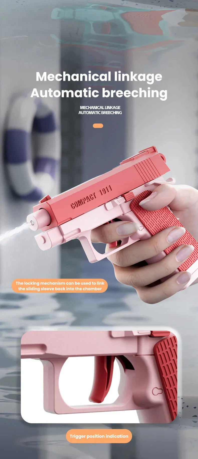 Pistola de Agua Mini para Juegos en Exteriores Verano | IceVibes