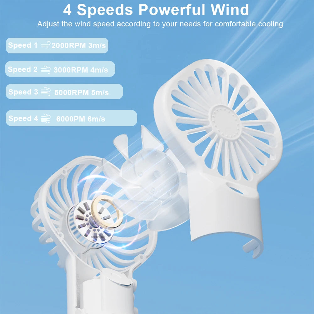 Ventilador de Mano Portátil con Spray de Agua Recargable | IceVibes