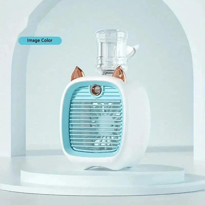 Mini Ventilador USB Humidificador de Escritorio con Spray | IceVibes