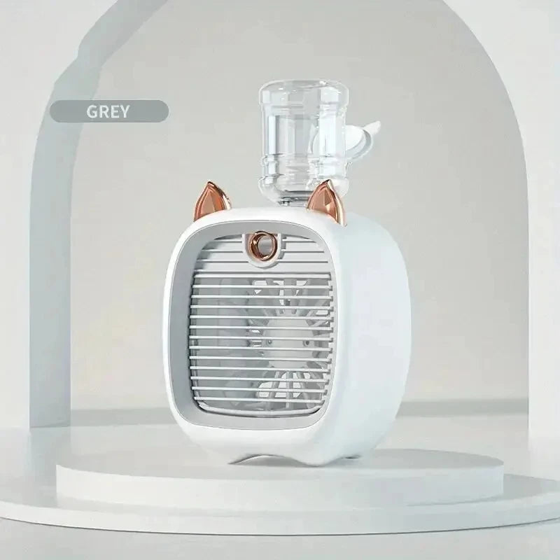Mini Ventilador USB Humidificador de Escritorio con Spray | IceVibes