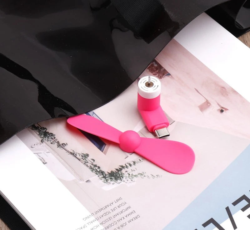Mini Ventilador USB-C para Móvil Portátil 360° | IceVibes