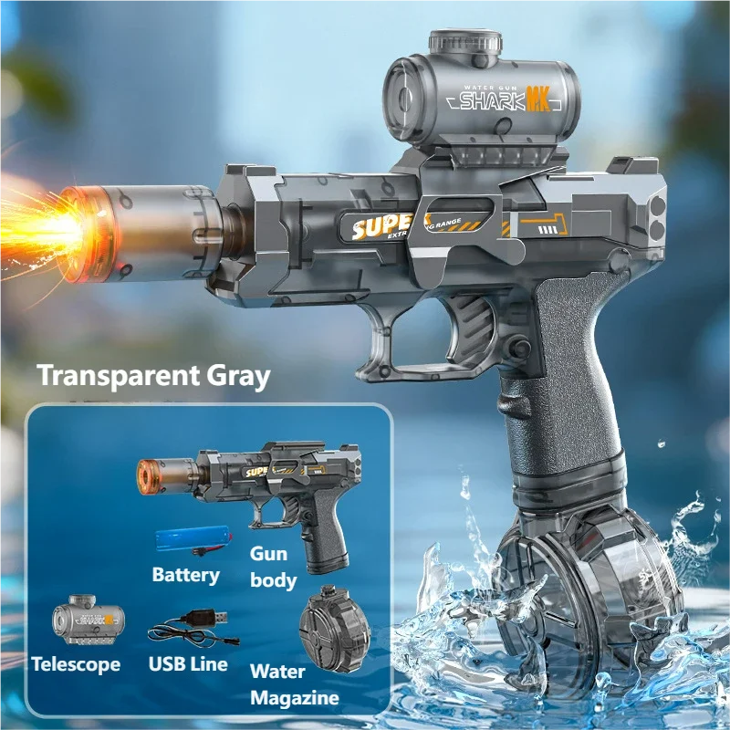 Pistola de Agua Eléctrica Automática con Luces LED | IceVibes