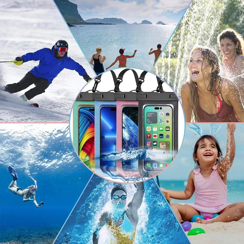 Pack 2x Funda Impermeable para Móvil Universal con Cordón | IceVibes