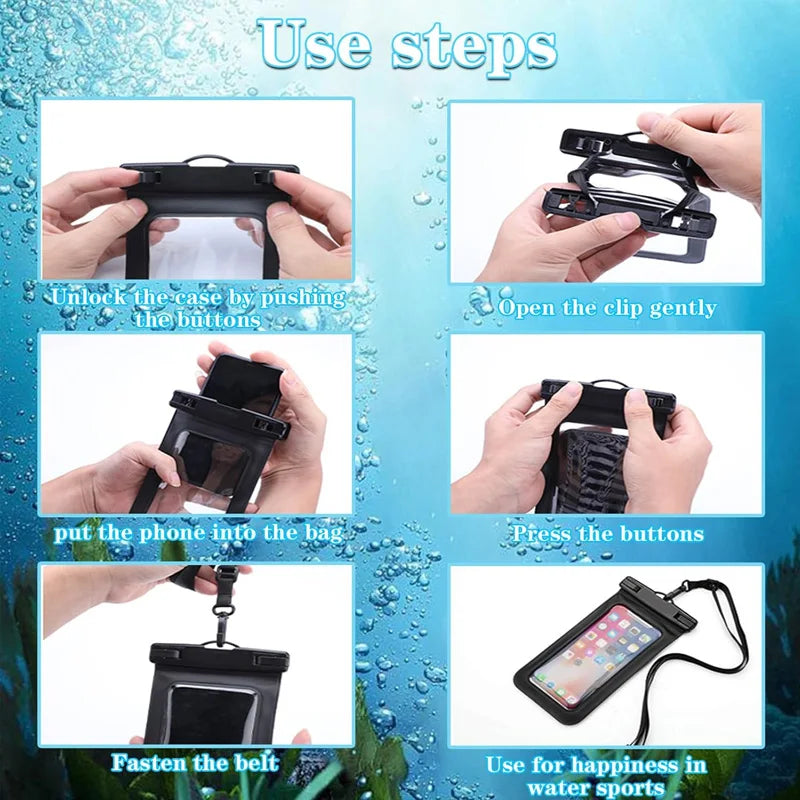 Pack 2x Funda Impermeable para Móvil Universal con Cordón | IceVibes