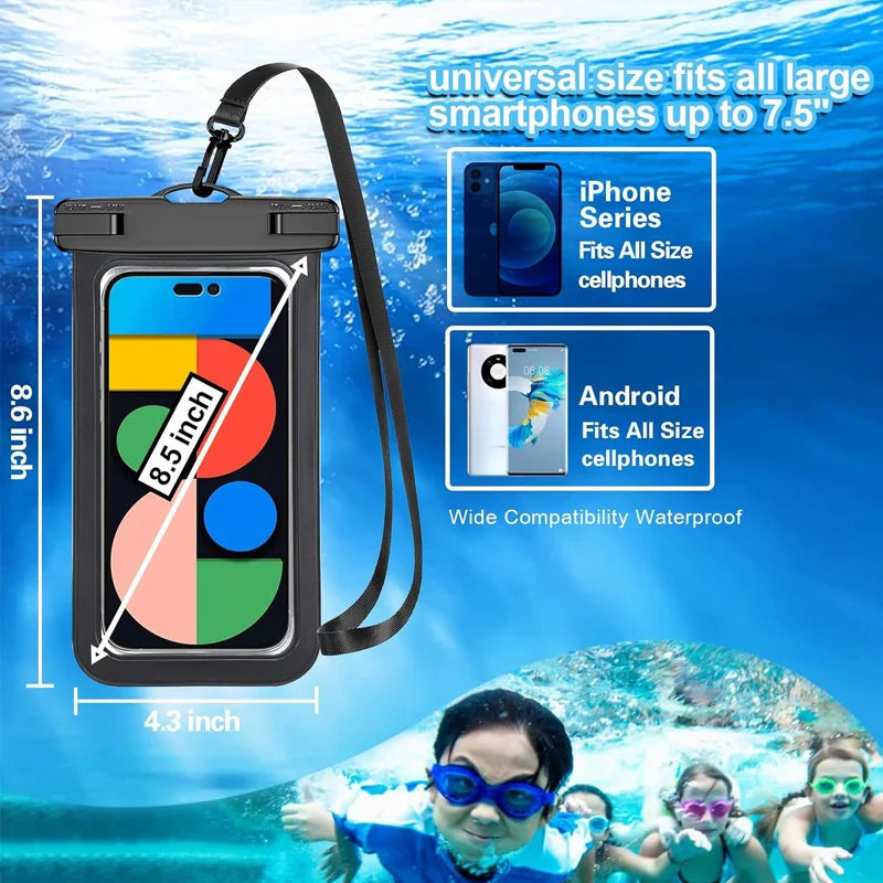 Pack 2x Funda Impermeable para Móvil Universal con Cordón | IceVibes