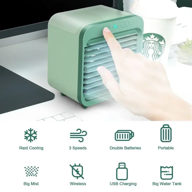 Ventilador Climatizador Portátil USB con Depósito de Agua | IceVibes