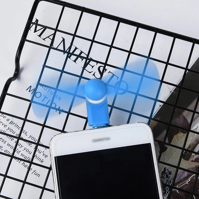 Mini Ventilador USB-C para Móvil Portátil 360° | IceVibes